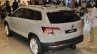 Skoda Karoq rear three quarters elevated view