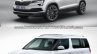 Skoda Karoq vs. Skoda Yeti front three quarters