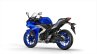 2017 Yamaha R3 Europe studio blue rear three quarter