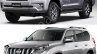 2018 Toyota Land Cruiser Prado vs. 2014 Toyota Land Cruiser Prado front three quarters