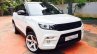 Custom Maruti Vitara Brezza with dual tone white and black exterior front quarter