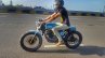 Hero Karizma cafe racer by Incendiary Motorcycles motion side