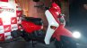 Honda Cliq launch India front three quarter left red