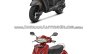 Honda Cliq vs Honda Activa - Spec sheet comparison front three quarter right