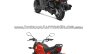 Honda Cliq vs Honda Navi spec and pictorial comparison rear three quarter left