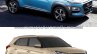 Hyundai Kona vs. Hyundai Creta front three quarters