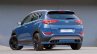 Hyundai Tucson Sport blue rear three quarters