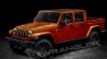 Jeep Wrangler Pickup crew cab front three quarters left side rendering