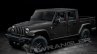 Jeep Wrangler Pickup crew cab front three quarters rendering