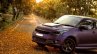 Maruti Swift matte purple wrap and sporty body kit front three quarter