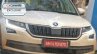 Skoda Kodiaq front fascia spy shot India