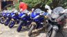 Yamaha R15 v3.0 Vietnam spy shot blue and black front three quarter