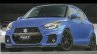 2017 Suzuki Swift Sport blue front three quarters rendering