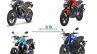 Bajaj Pulsar NS160 comparo front three quarter left