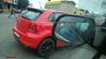 Dual tone red and black VW Polo taillamp spotted on test in Pune