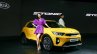 Kia Stonic front three quarters right side yellow