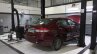 Maruti Ciaz rear three quarters at NEXA Service