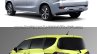 Mitsubishi Expander vs. Toyota Sienta rear three quarters