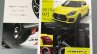 Suzuki Swift Sport Catalogue Leaked Image