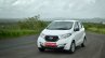 Datsun redi-GO 1.0 Review white front tracking shot