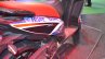 Aprilia SR150 rear body panel with Chelsea livery at Nepal Auto Show 2017