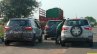 Ford EcoSport facelift spotted in Moondust Silver Smoke Grey rear