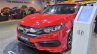 Honda Civic sedan front three quarters left sideat Nepal Auto Show 2017