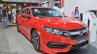 Honda Civic sedan front three quarters right side at Nepal Auto Show 2017