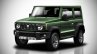 2018 Suzuki Jimny Rendering front three quarters green colour