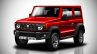 2018 Suzuki Jimny Rendering front three quarters red