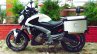 Bajaj Dominar with aluminium panniers left side