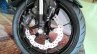 Honda CB150R ExMotion Live Images alloy wheels and brakes