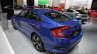 Honda Civic sedan rear three quarters left at IAA 2017