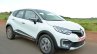 Renault Captur test drive review front three quarters action shot