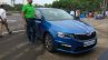 Skoda Octavia RS India launch blue colour