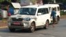 2018 Mahindra Scorpio facelift spy picture front three quarters