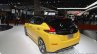 2018 Nissan Leaf rear three quarters left at the Tokyo Motor Show