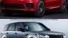 2018 Range Rover Sport vs. 2014 Range Rover Sport front three quarters