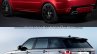 2018 Range Rover Sport vs. 2014 Range Rover Sport rear three quarters left side