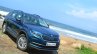 Skoda Kodiaq test drive review front three quarters angle shot