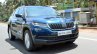 Skoda Kodiaq test drive review front three quarters motion shot