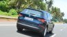 Skoda Kodiaq test drive review rear three quarters action shot