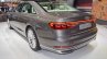 2018 Audi A8 L rear three quarters left side at 2017 Dubai Motor Show