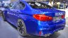 2018 BMW M5 rear three quarters at 2017 Dubai Motor Show