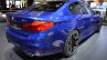 2018 BMW M5 rear three quarters right side at 2017 Dubai Motor Show