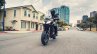 2018 Kawasaki Versys 650 Black action shot front left quarter