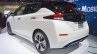 2018 Nissan Leaf rear three quarters at the 2017 Dubai Motor Show