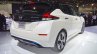 2018 Nissan Leaf rear three quarters right side at the 2017 Dubai Motor Show