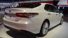 2018 Toyota Camry Hybrid rear three quarters right side at 2017 Dubai Motor Show