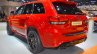 Jeep Grand Cherokee Trackhawk rear three quarters left side at 2017 Dubai Motor Show